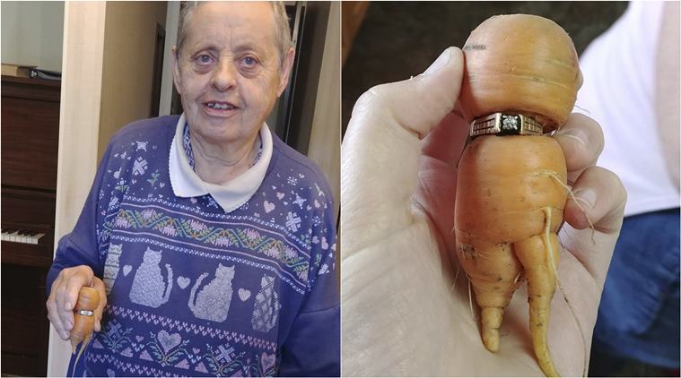 Lost for 13 Years: Woman Finds Engagement Ring Wrapped Around a Carrot Lost for 13 Years: Woman Finds Engagement Ring Wrapped Around a Carrot